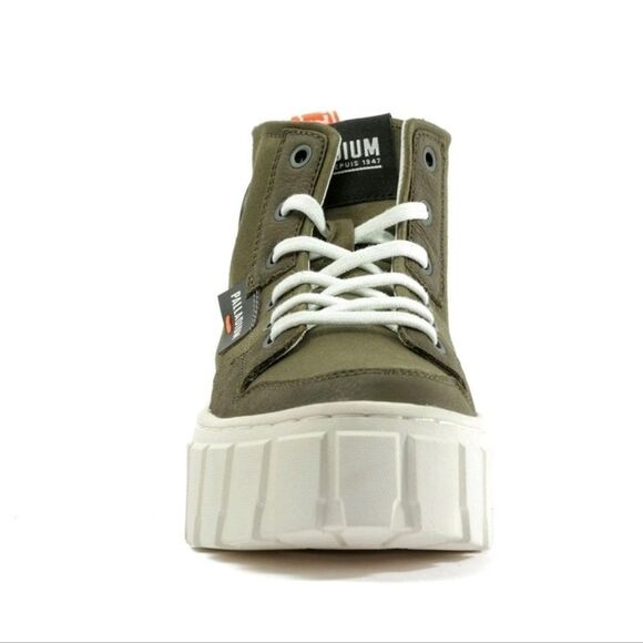 NIB Palladium Pallatower Hi Womens Bootie - Olive Night - Picture 11 of 15